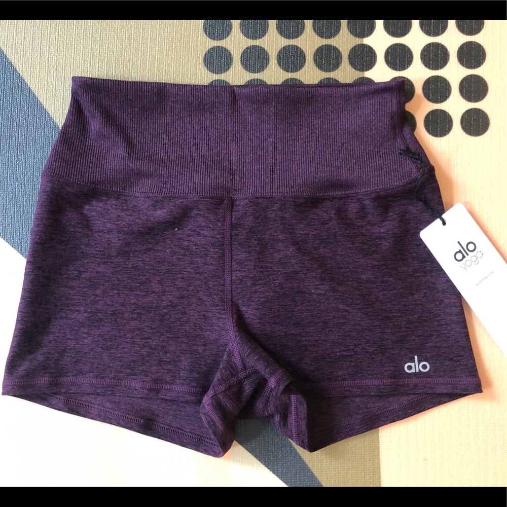 ALOSOFT AURA SHORT Black Plum/Medium (NWT)